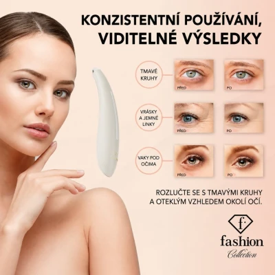 Berlingerhaus Masážní přístroj na oči, oční okolí a spánky Cream Gold Collection