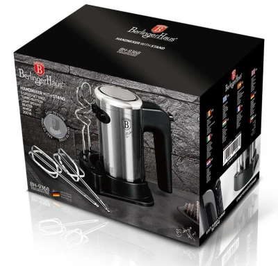 Berlingerhaus Mixér ruční šlehač s příslušenstvím 300 W Black Silver Collection