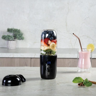 Berlingerhaus Mixér smoothie s USB nabíjením černý