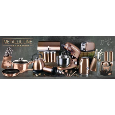 Berlingerhaus Mlékovar s mramorovým povrchem 1,2l Rosegold Metallic Line