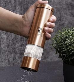 Berlingerhaus BH-1906 Mlýnek na pepř a sůl elektrický Rosegold Metallic Line