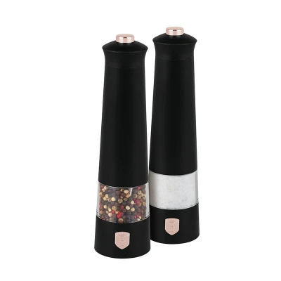 Berlingerhaus Mlýnek na pepř a sůl elektrický sada 2 ks Black Rose Collection Berlingerhaus Mlýnek na pepř a sůl elektrický sada 2 ks Black Rose Collection