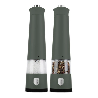 Berlingerhaus Mlýnek na pepř a sůl elektrický sada 2 ks Matte Green Collection