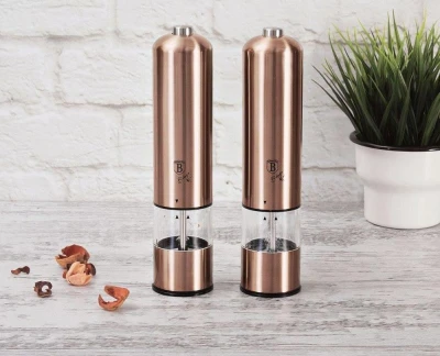 Berlingerhaus Mlýnek na pepř a sůl elektrický sada 2 ks Rosegold Metallic Line
