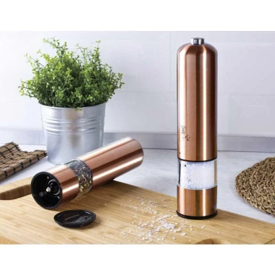 Berlingerhaus Mlýnek na pepř a sůl elektrický sada 2 ks Rosegold Metallic Line