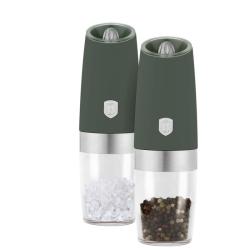 Berlingerhaus Mlýnek na pepř a sůl s gravitačním mechanismem sada 2 ks Matte Green Collection