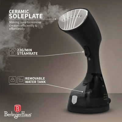 Berlingerhaus Napařovač oděvů Matte Black Collection