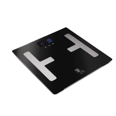 Berlingerhaus Osobní váha s měřením tuku, svalů a vody 180 kg Matte Black Collection