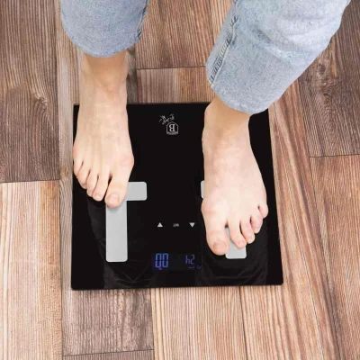 Berlingerhaus Osobní váha s měřením tuku, svalů a vody 180 kg Matte Black Collection