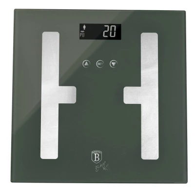 Berlingerhaus Osobní váha s měřením tuku, svalů a vody 180 kg Matte Green Collection