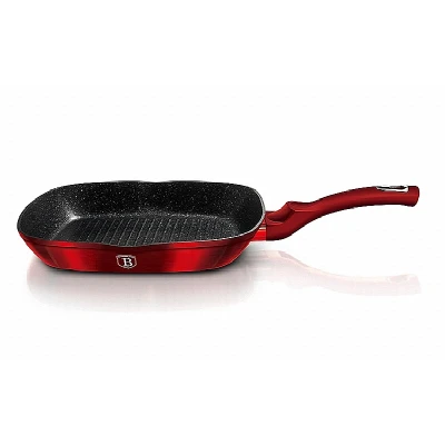 Berlingerhaus Pánev grilovací s mramorovým povrchem 28 cm Burgundy Metallic Line