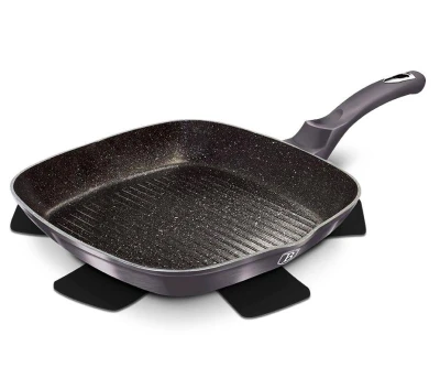 Berlingerhaus Pánev grilovací s mramorovým povrchem 28 cm Carbon PRO Line