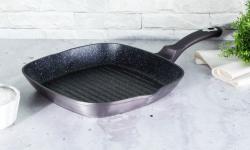 Berlingerhaus Pánev grilovací s mramorovým povrchem 28 cm Carbon PRO Line