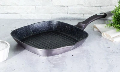 Berlingerhaus Pánev grilovací s mramorovým povrchem 28 cm Carbon PRO Line