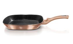 Berlingerhaus Pánev grilovací s mramorovým povrchem 28 cm Rosegold Metallic Line Berlingerhaus Pánev grilovací s mramorovým povrchem 28 cm Rosegold Metallic Line