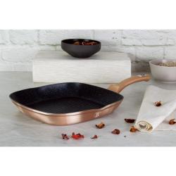 Berlingerhaus Pánev grilovací s mramorovým povrchem 28 cm Rosegold Metallic Line