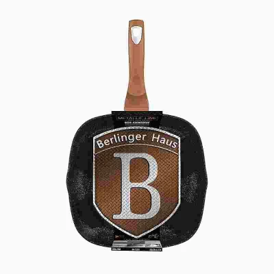 Berlingerhaus Pánev grilovací s mramorovým povrchem 28 cm Rosegold Metallic Line