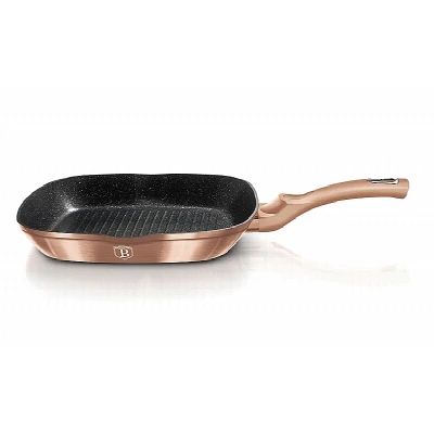 Berlingerhaus Pánev grilovací s mramorovým povrchem 28 cm Rosegold Metallic Line