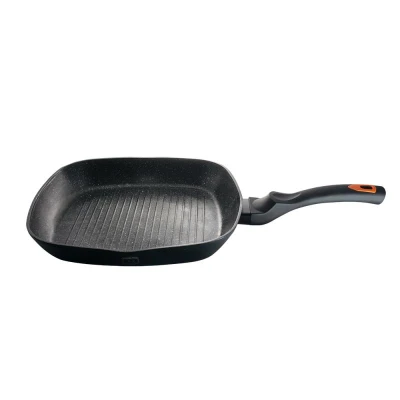 Berlingerhaus Pánev grilovací s mramorovým povrchem Granit Diamond Line 28 cm