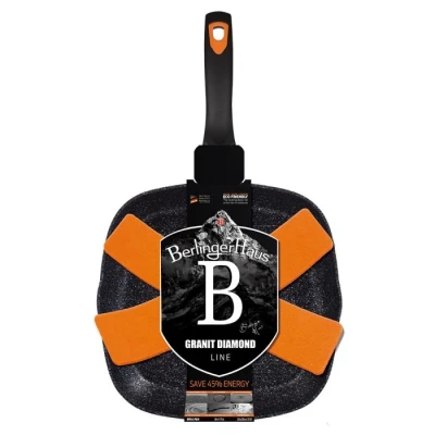Berlingerhaus Pánev grilovací s mramorovým povrchem Granit Diamond Line 28 cm