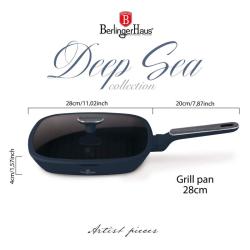 Berlingerhaus Pánev grilovací s poklicí 28 cm Deep Sea Collection