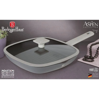 Berlingerhaus Pánev grilovací s poklicí s titanovým povrchem 28 cm Aspen Collection