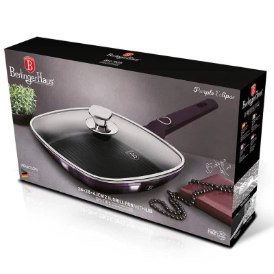 Berlingerhaus Pánev grilovací s titanovým povrchem 28 cm Purple Eclipse Collection