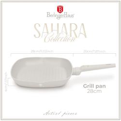 Berlingerhaus Pánev grilovací s titanovým povrchem 28 cm Sahara Collection