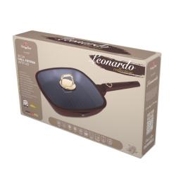 Berlingerhaus Pánev grilovací s titanovým povrchem a poklicí 28 cm Leonardo Collection