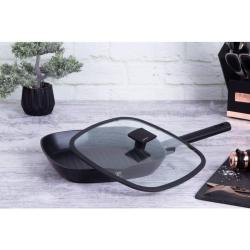 Berlingerhaus Pánev grilovací s titanovým povrchem a poklicí 28 cm Monaco Collection