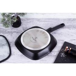 Berlingerhaus Pánev grilovací s titanovým povrchem a poklicí 28 cm Monaco Collection