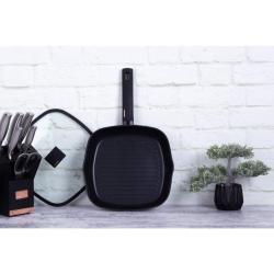 Berlingerhaus Pánev grilovací s titanovým povrchem a poklicí 28 cm Monaco Collection