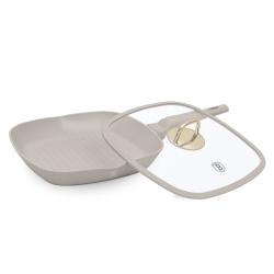 Berlingerhaus Pánev grilovací s titanovým povrchem a poklicí 28 cm Sahara Collection