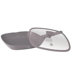 Berlingerhaus Pánev grilovací s titanovým povrchem a poklicí 28 cm Taupe Collection