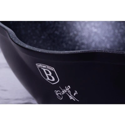 Berlingerhaus Pánev hluboká s mramorovým povrchem 24 cm Black Rose Collection