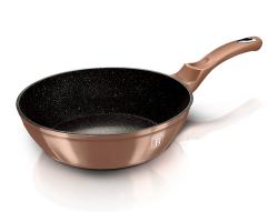 Berlingerhaus Pánev hluboká s mramorovým povrchem a poklicí 24 cm Rosegold Metallic Line
