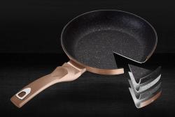 Berlingerhaus Pánev hluboká s mramorovým povrchem a poklicí 24 cm Rosegold Metallic Line