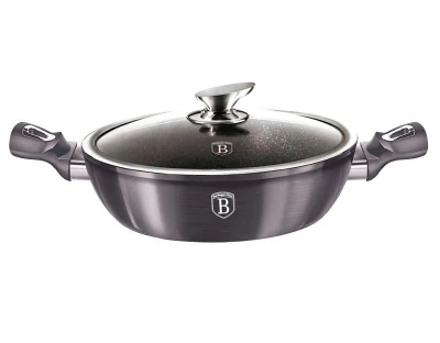 Berlingerhaus BH-6898 Pánev hluboká s poklicí 28 cm Carbon PRO Line Berlingerhaus BH-6898 Pánev hluboká s poklicí 28 cm Carbon PRO Line