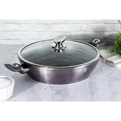Berlingerhaus BH-6898 Pánev hluboká s poklicí 28 cm Carbon PRO Line