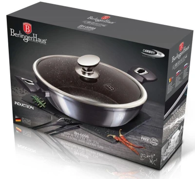 Berlingerhaus BH-6898 Pánev hluboká s poklicí 28 cm Carbon PRO Line