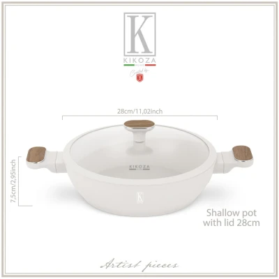 Berlingerhaus Pánev hluboká s titanovým povrchem 28 cm Sahara Nordic Collection