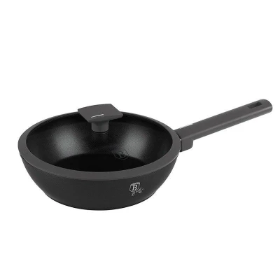 Berlingerhaus Pánev hluboká s titanovým povrchem a poklicí 24 cm Antracit Collection