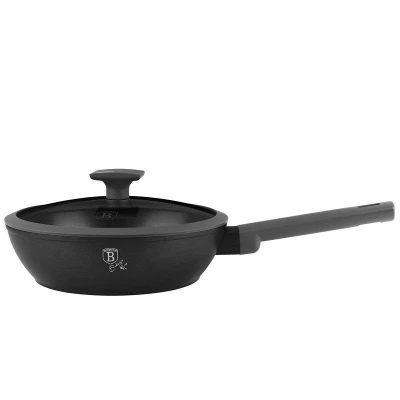 Berlingerhaus Pánev hluboká s titanovým povrchem a poklicí 24 cm Antracit Collection