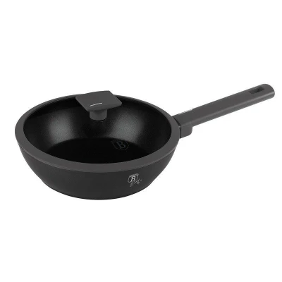 Berlingerhaus Pánev hluboká s titanovým povrchem a poklicí 24 cm Antracit Collection