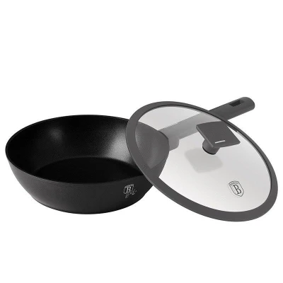 Berlingerhaus Pánev hluboká s titanovým povrchem a poklicí 24 cm Antracit Collection