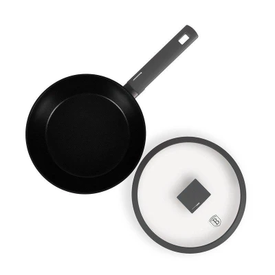 Berlingerhaus Pánev hluboká s titanovým povrchem a poklicí 24 cm Antracit Collection