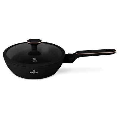 Berlingerhaus Pánev hluboká s titanovým povrchem a poklicí 24 cm Black Rose Collection