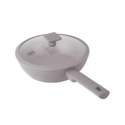 Berlingerhaus Pánev hluboká s titanovým povrchem a poklicí 24 cm Taupe Collection