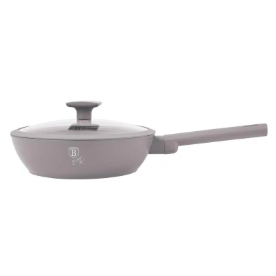 Berlingerhaus Pánev hluboká s titanovým povrchem a poklicí 24 cm Taupe Collection