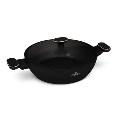 Berlingerhaus Pánev hluboká s titanovým povrchem a poklicí 28 cm Black Rose Collection